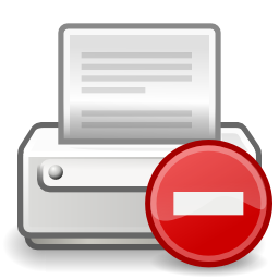 Download free sheet direction prohibited printer icon